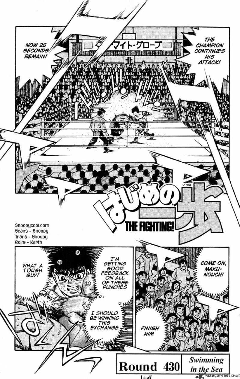 Hajime no Ippo: Fighting Spirit, Chapter 430 image 01